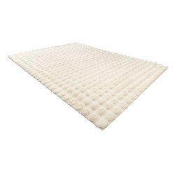 Dywan BUBBLE kość słoniowa 12 IMITACJA FUTRA KRÓLIKA strukturalny 3D 200x290cm