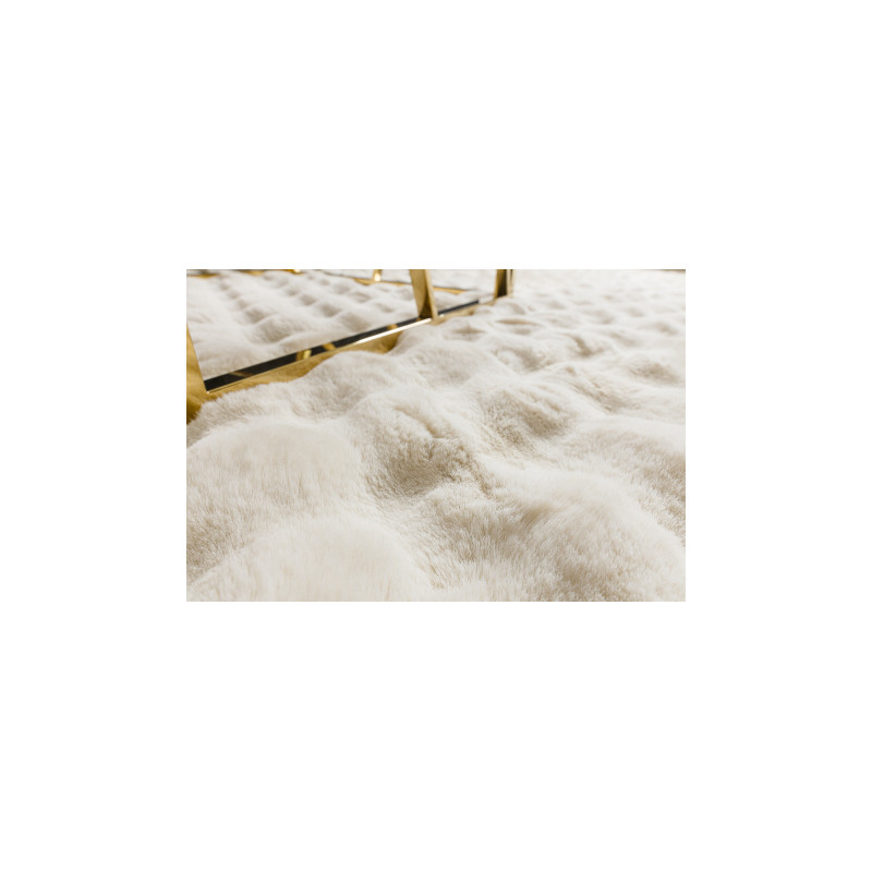 Dywan BUBBLE kość słoniowa 12 IMITACJA FUTRA KRÓLIKA strukturalny 3D 200x290cm Dywan BUBBLE kość słoniowa 12 IMITACJA FUTRA KRÓLIKA strukturalny 3D 200x290cm