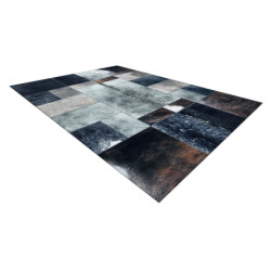 Dywan PATCHWORK 21719 czarny - Skóra bydlęca 120x170cm