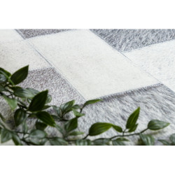 Dywan PATCHWORK 21723 szary - Skóra bydlęca, Deski 120x170cm Dywan PATCHWORK 21723 szary - Skóra bydlęca, Deski 120x170cm