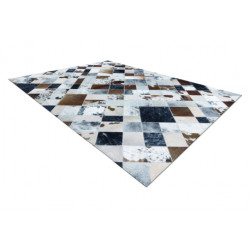 Dywan PATCHWORK 21720 beż / brązowy - Skóra bydlęca, Romby 160x230cm