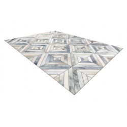 Dywan PATCHWORK 21721 beż / szary - Skóra bydlęca, geometryczny 120x170cm