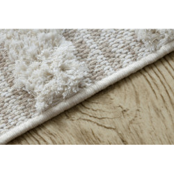 Dywan MOROC 22322 Romby, linie Ekologiczny, EKO SIZAL frędzle - strukturalny beż / krem 136x190cm Dywan MOROC 22322 Romby, linie Ekologiczny, EKO SIZAL frędzle - strukturalny beż / krem 136x190cm