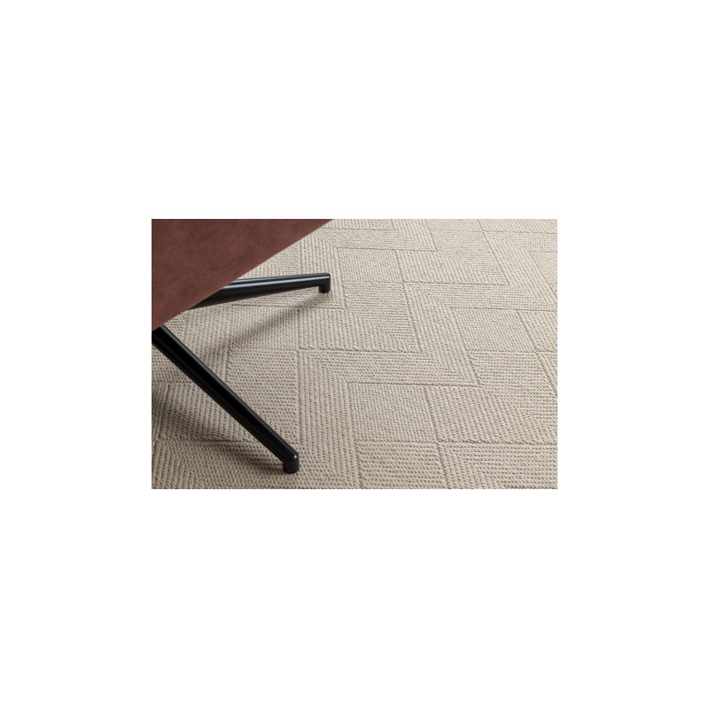 Dywan wełniany VILLA 7636/68200 Zygzak SIZAL, płaskotkany beż 160x230cm Dywan wełniany VILLA 7636/68200 Zygzak SIZAL, płaskotkany beż 160x230cm