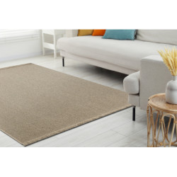 Dywan wełniany VILLA 8986/69500 Jednolity SIZAL, płaskotkany ciemny beż 240x340cm