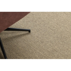 Dywan wełniany VILLA 8986/69500 Jednolity SIZAL, płaskotkany ciemny beż 240x340cm