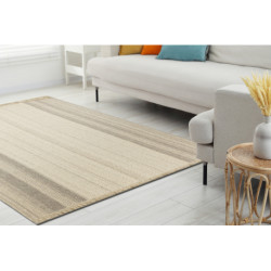 Dywan wełniany VILLA 7796/72800 Paski SIZAL, płaskotkany beż 120x170cm