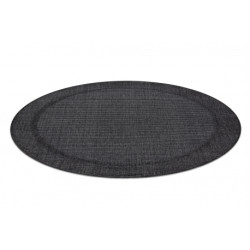 Dywan TIMO 5979 koło SZNURKOWY SIZAL outdoor ramka czarny koło 200cm