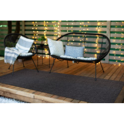 Dywan, chodnik TIMO 6272 SZNURKOWY SIZAL outdoor czarny 60x300cm