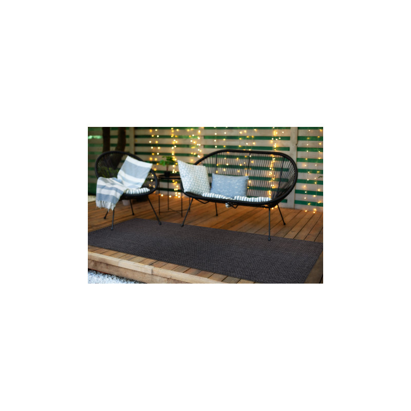 Dywan, chodnik TIMO 6272 SZNURKOWY SIZAL outdoor czarny 60x300cm
