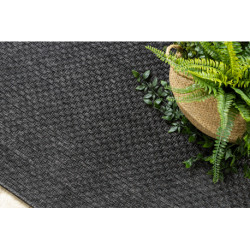 Dywan, chodnik TIMO 6272 SZNURKOWY SIZAL outdoor czarny 60x300cm