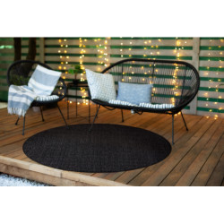 Dywan TIMO 6272 koło SZNURKOWY SIZAL outdoor czarny koło 150cm Dywan TIMO 6272 koło SZNURKOWY SIZAL outdoor czarny koło 150cm