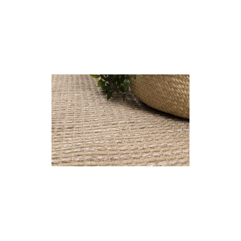 Dywan JUTE 3652 ciemny beż jednolity - jutowy, płaskotkany, frędzle 140x190cm Dywan JUTE 3652 ciemny beż jednolity - jutowy, płaskotkany, frędzle 140x190cm