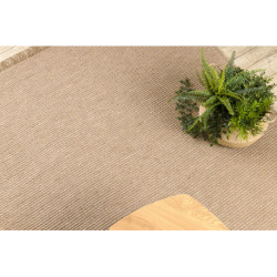 Dywan JUTE 3652 ciemny beż jednolity - jutowy, płaskotkany, frędzle 200x290cm Dywan JUTE 3652 ciemny beż jednolity - jutowy, płaskotkany, frędzle 200x290cm