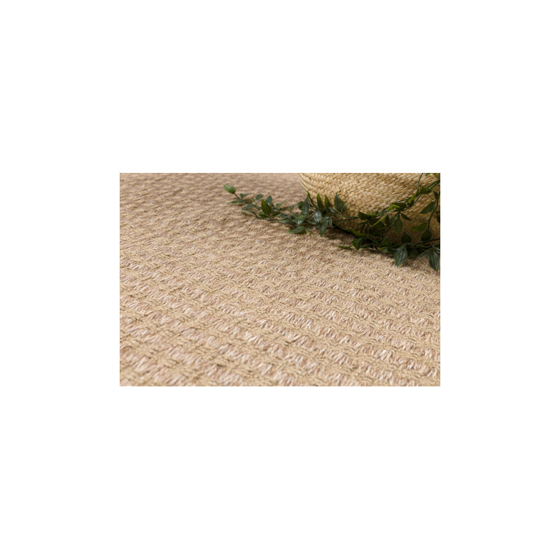 Dywan JUTE 3650 beż linie - jutowy, płaskotkany, frędzle 80x150cm