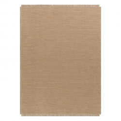 Dywan JUTE 3651 ciemny beż jednolity - jutowy, płaskotkany, frędzle 120x170cm