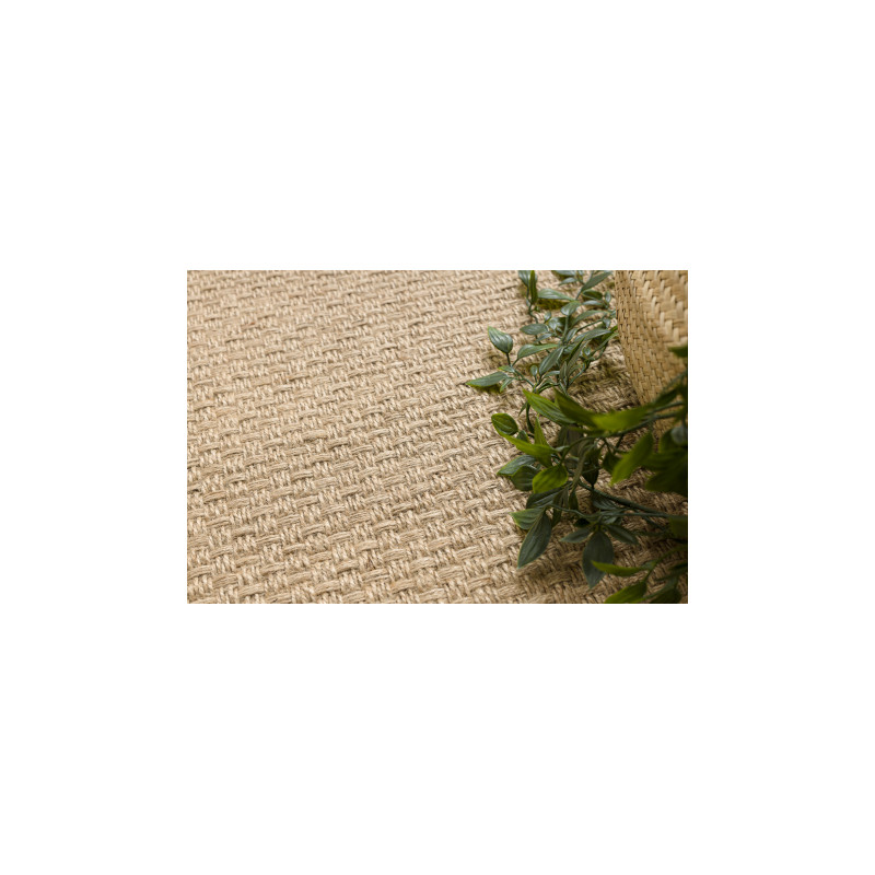 Dywan JUTE 3731 ciemny beż jednolity - jutowy, płaskotkany, frędzle 80x150cm Dywan JUTE 3731 ciemny beż jednolity - jutowy, płaskotkany, frędzle 80x150cm
