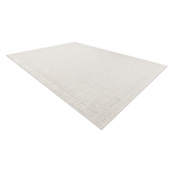 Dywan ORIGI 3739 krem - Ramka, jodełka sznurkowy SIZAL płaskotkany 58x100cm