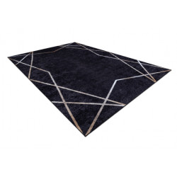 Dywan do prania MIRO 51233.811 Geometryczny antypoślizgowy - czarny 120x170cm