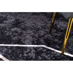 Dywan do prania MIRO 51233.811 Geometryczny antypoślizgowy - czarny 120x170cm Dywan do prania MIRO 51233.811 Geometryczny antypoślizgowy - czarny 120x170cm