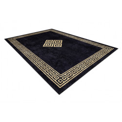Dywan do prania MIRO 52071.803 Ramka, grecki antypoślizgowy - czarny / złoty 120x170cm