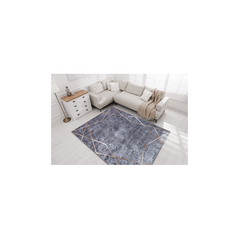 Dywan do prania MIRO 51233.809 Geometryczny antypoślizgowy - szary 200x290cm Dywan do prania MIRO 51233.809 Geometryczny antypoślizgowy - szary 200x290cm