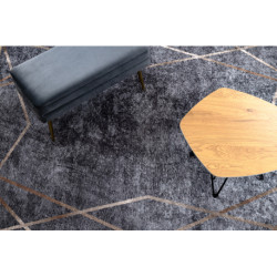 Dywan do prania MIRO 51233.809 Geometryczny antypoślizgowy - szary 200x290cm Dywan do prania MIRO 51233.809 Geometryczny antypoślizgowy - szary 200x290cm