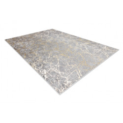 Dywan do prania MIRO 11111.2107 Marmur, glamour antypoślizgowy - jasnoszary / złoty 160x220cm