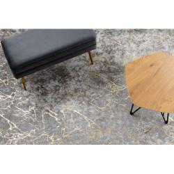 Dywan do prania MIRO 11111.2107 Marmur, glamour antypoślizgowy - jasnoszary / złoty 160x220cm