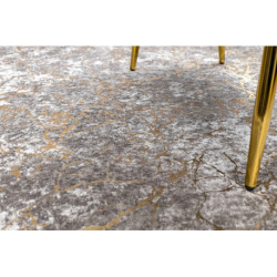 Dywan do prania MIRO 11111.2107 Marmur, glamour antypoślizgowy - jasnoszary / złoty 160x220cm