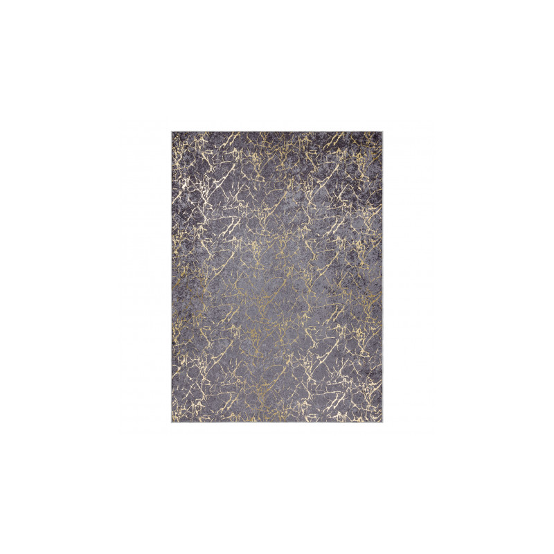Dywan do prania MIRO 11111.2103 Marmur, glamour antypoślizgowy - ciemnoszary / złoty 120x170cm