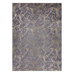 Dywan do prania MIRO 11111.2103 Marmur, glamour antypoślizgowy - ciemnoszary / złoty 160x220cm