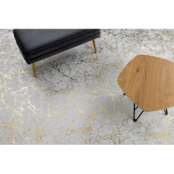 Dywan do prania MIRO 11111.2108 Marmur, glamour antypoślizgowy - krem / złoty 120x170cm