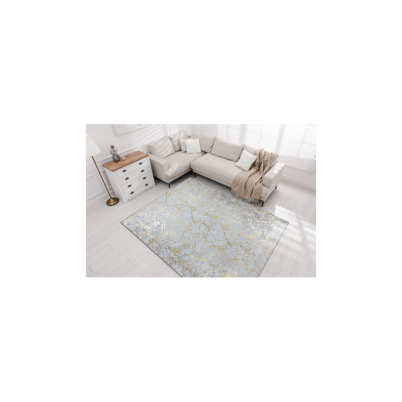 Dywan do prania MIRO 11111.2108 Marmur, glamour antypoślizgowy - krem / złoty 160x220cm Dywan do prania MIRO 11111.2108 Marmur, glamour antypoślizgowy - krem / złoty 160x220cm