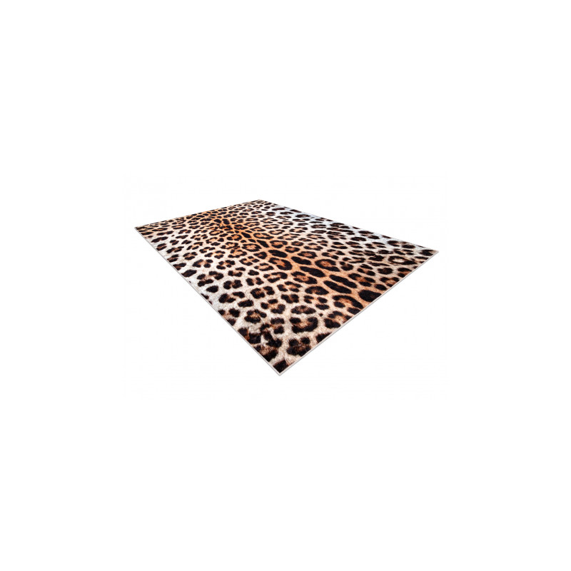 Dywan do prania MIRO 51568.804 Panterka antypoślizgowy - krem / brązowy 120x170cm