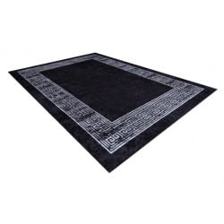 Dywan do prania MIRO 51223.807 Marmur, grecki antypoślizgowy - czarny / biały 160x220cm