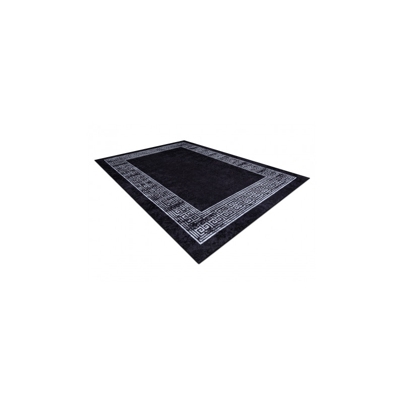 Dywan do prania MIRO 51223.807 Marmur, grecki antypoślizgowy - czarny / biały 200x290cm