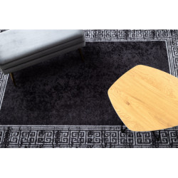 Dywan do prania MIRO 51223.807 Marmur, grecki antypoślizgowy - czarny / biały 200x290cm