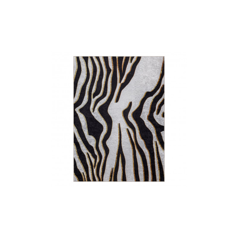 Dywan do prania MIRO 52002.807 Zebra antypoślizgowy - krem / czarny 80x150cm Dywan do prania MIRO 52002.807 Zebra antypoślizgowy - krem / czarny 80x150cm
