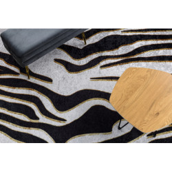 Dywan do prania MIRO 52002.807 Zebra antypoślizgowy - krem / czarny 140x190cm Dywan do prania MIRO 52002.807 Zebra antypoślizgowy - krem / czarny 140x190cm