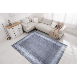 Dywan do prania MIRO 51317.807 Ramka, grecki antypoślizgowy - szary 120x170cm