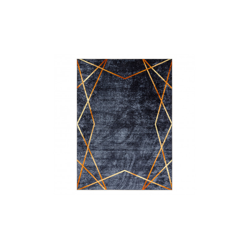Dywan do prania MIRO 51233.810 Geometryczny antypoślizgowy - ciemnoszary 140x190cm