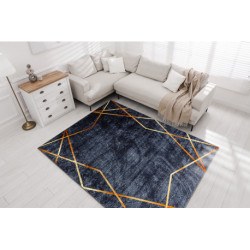 Dywan do prania MIRO 51233.810 Geometryczny antypoślizgowy - ciemnoszary 140x190cm