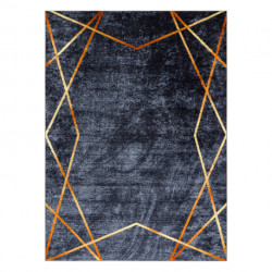 Dywan do prania MIRO 51233.810 Geometryczny antypoślizgowy - ciemnoszary 200x290cm