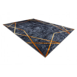 Dywan do prania MIRO 51233.810 Geometryczny antypoślizgowy - ciemnoszary 200x290cm
