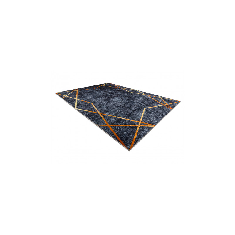 Dywan do prania MIRO 51233.810 Geometryczny antypoślizgowy - ciemnoszary 200x290cm