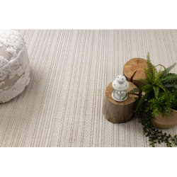 Dywan JERSEY 19233 krem - Linie, pętelkowy, strukturalny BOHO 160x220cm