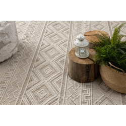 Dywan JERSEY 19234 beż - Romby, pętelkowy, strukturalny BOHO 80x150cm Dywan JERSEY 19234 beż - Romby, pętelkowy, strukturalny BOHO 80x150cm