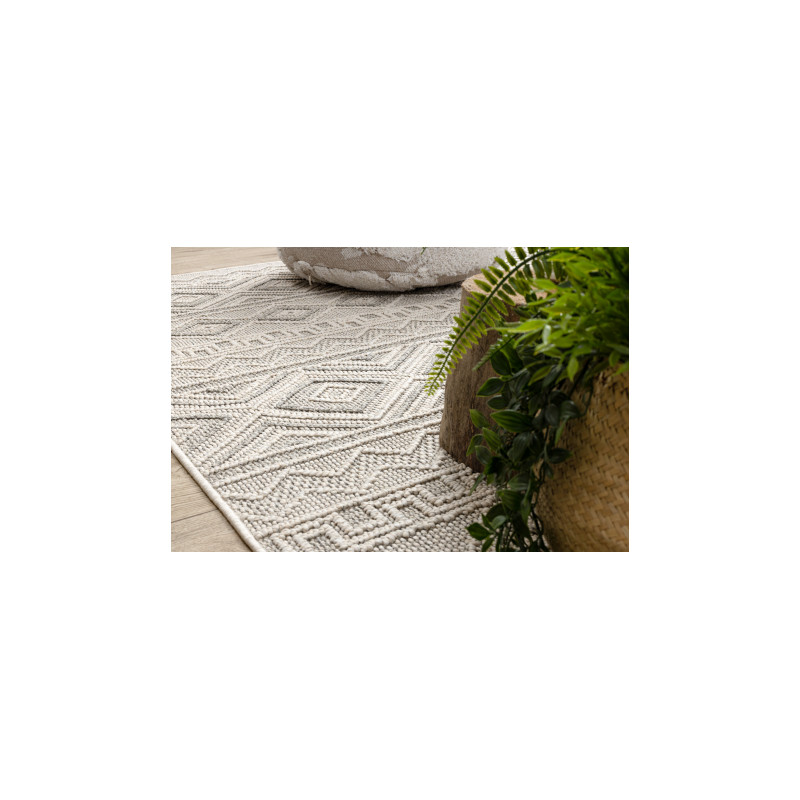 Dywan JERSEY 19234 szary - Romby, pętelkowy, strukturalny BOHO 80x150cm Dywan JERSEY 19234 szary - Romby, pętelkowy, strukturalny BOHO 80x150cm