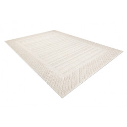 Dywan JERSEY 19261 krem - Ramka pętelkowy, strukturalny BOHO 160x220cm